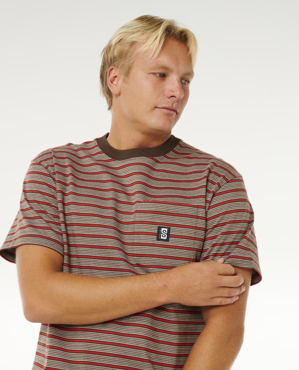Rip Curl Search Stripe Tee Coffee. Rip Curl Tees in Mens Tees & Mens T-shirts & Singlets. Code: 0THMTE