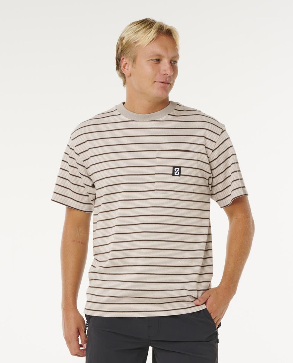 Rip Curl Search Stripe Tee Stone. Rip Curl Tees in Mens Tees & Mens T-shirts & Singlets. Code: 0THMTE