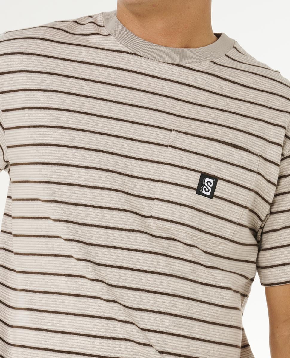 Rip Curl Search Stripe Tee Stone. Rip Curl Tees in Mens Tees & Mens T-shirts & Singlets. Code: 0THMTE