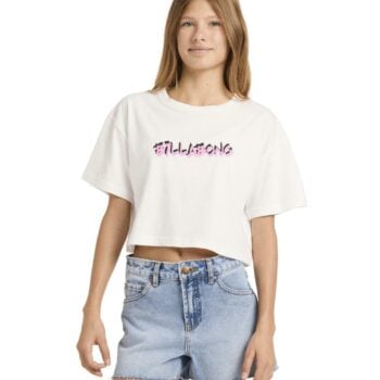 Billabong Say My Name Crop Tee Salt Crystal. Billabong Tees in Girls Tees & Girls T-shirts & Singlets. Code: 24R351600