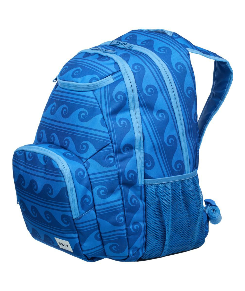 Roxy Shadow Swell Printed Silver Lake Blue Mak. Roxy Backpacks in Womens Backpacks & Womens Bags. Code: ERJBP04883
