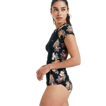 Roxy Cs Half Zip Lycra Almond Tropical Feel. Roxy Rashvests in Womens Rashvests & Womens Wetsuits. Code: ERJWR03892
