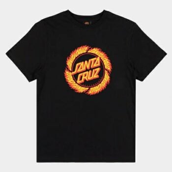 Santa Cruz Skateboards Flame Ring Dot Front Ss T Black. Santa Cruz Skateboards Tees in Boys Tees & Boys T-shirts & Singlets. Code: SB325-SS06