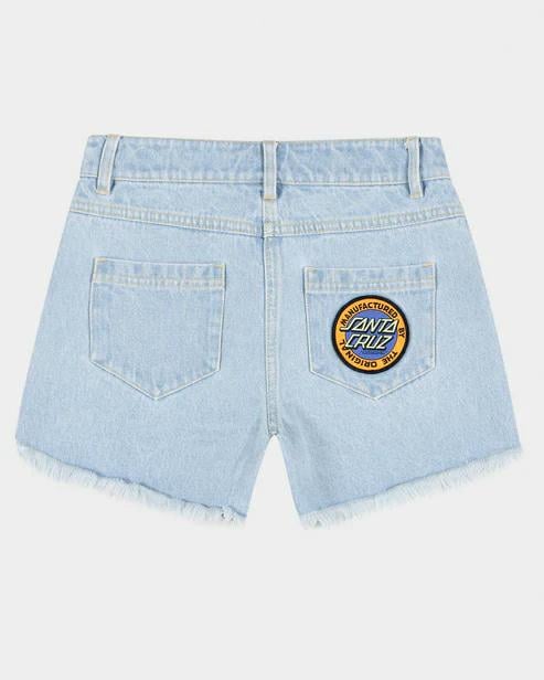 Santa Cruz Skateboards Mfg Retro Dot Raw Short Light Wash Indigo. Santa Cruz Skateboards Walkshorts - Fitted Waist in Womens Walkshorts - Fitted Waist & Womens Shorts. Code: SG325-SH05