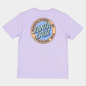 Santa Cruz Skateboards Mfg Retro Dot Reverse Tee Lavender. Santa Cruz Skateboards Tees in Girls Tees & Girls T-shirts & Singlets. Code: SG325-SS01