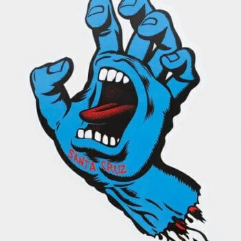 Santa Cruz Skateboards Screaming Hand Large Stic Blue. Santa Cruz Skateboards Stickers in Generic Stickers & Generic Accessories. Code: SU224-ST05