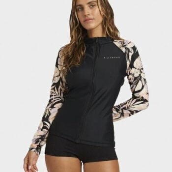 Billabong Drifting Coast Ls Cf Zip Black Floral. Billabong Rashvests in Womens Rashvests & Womens Wetsuits. Code: 24O033574