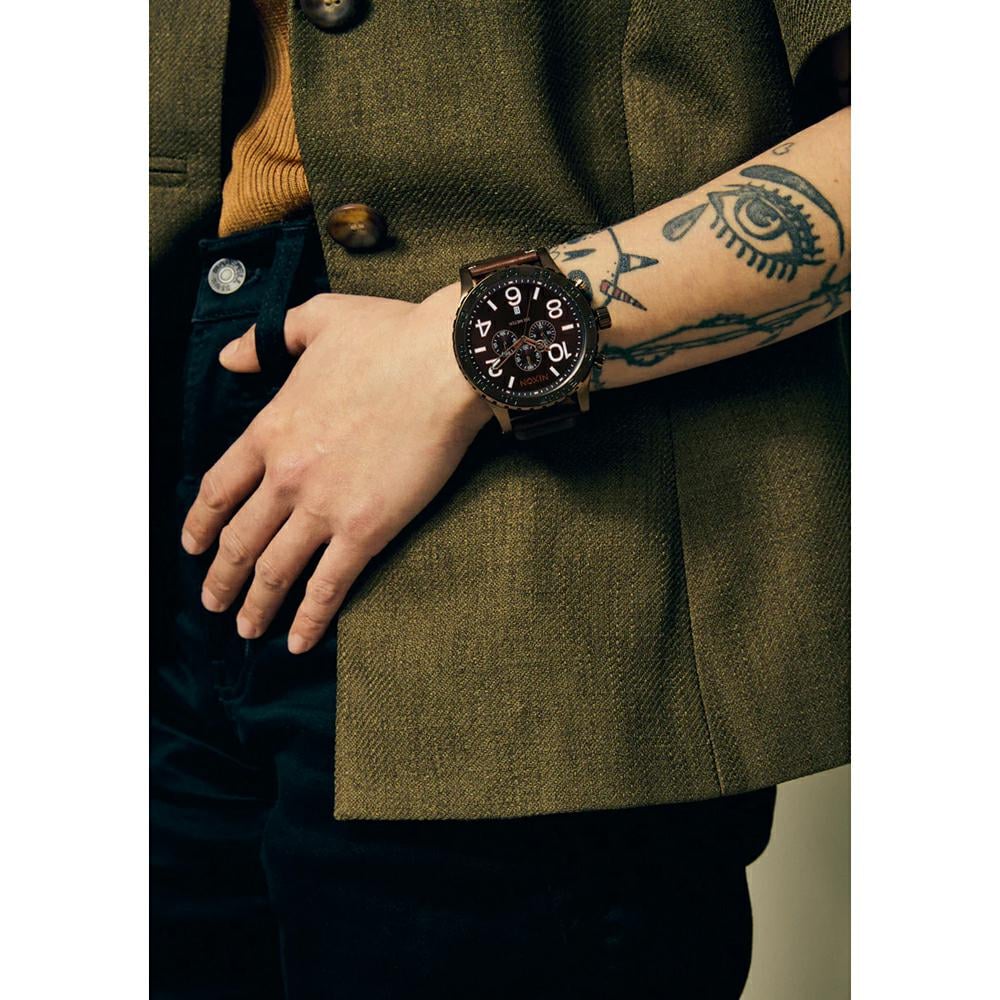 Nixon 51-30 Chrono Leather Chocolate Drk Roast. Nixon Watches in Mens Watches & Mens Watches. Code: A1392-5240