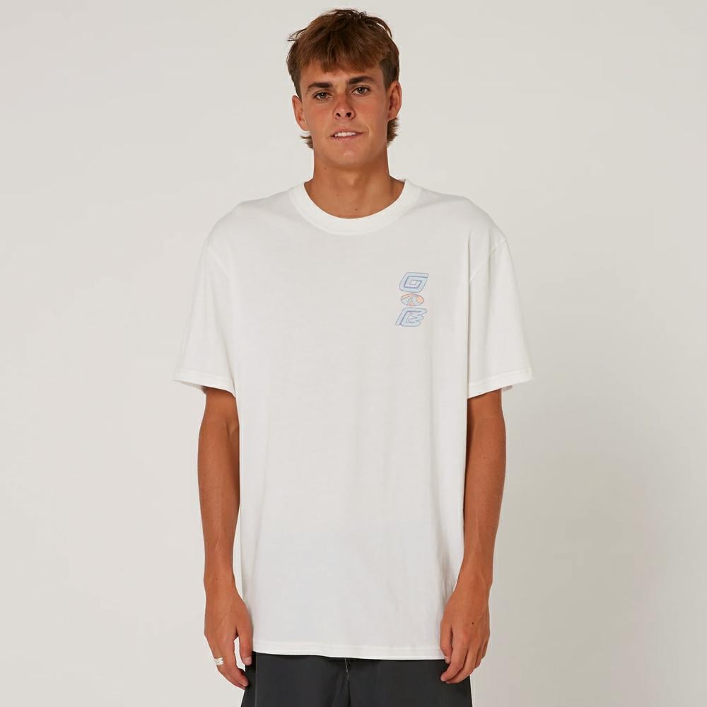 Ocean And Earth Washed Crazy Wave Tee Vintage White. Ocean And Earth Tees in Mens Tees & Mens T-shirts & Singlets. Code: CMTS05125