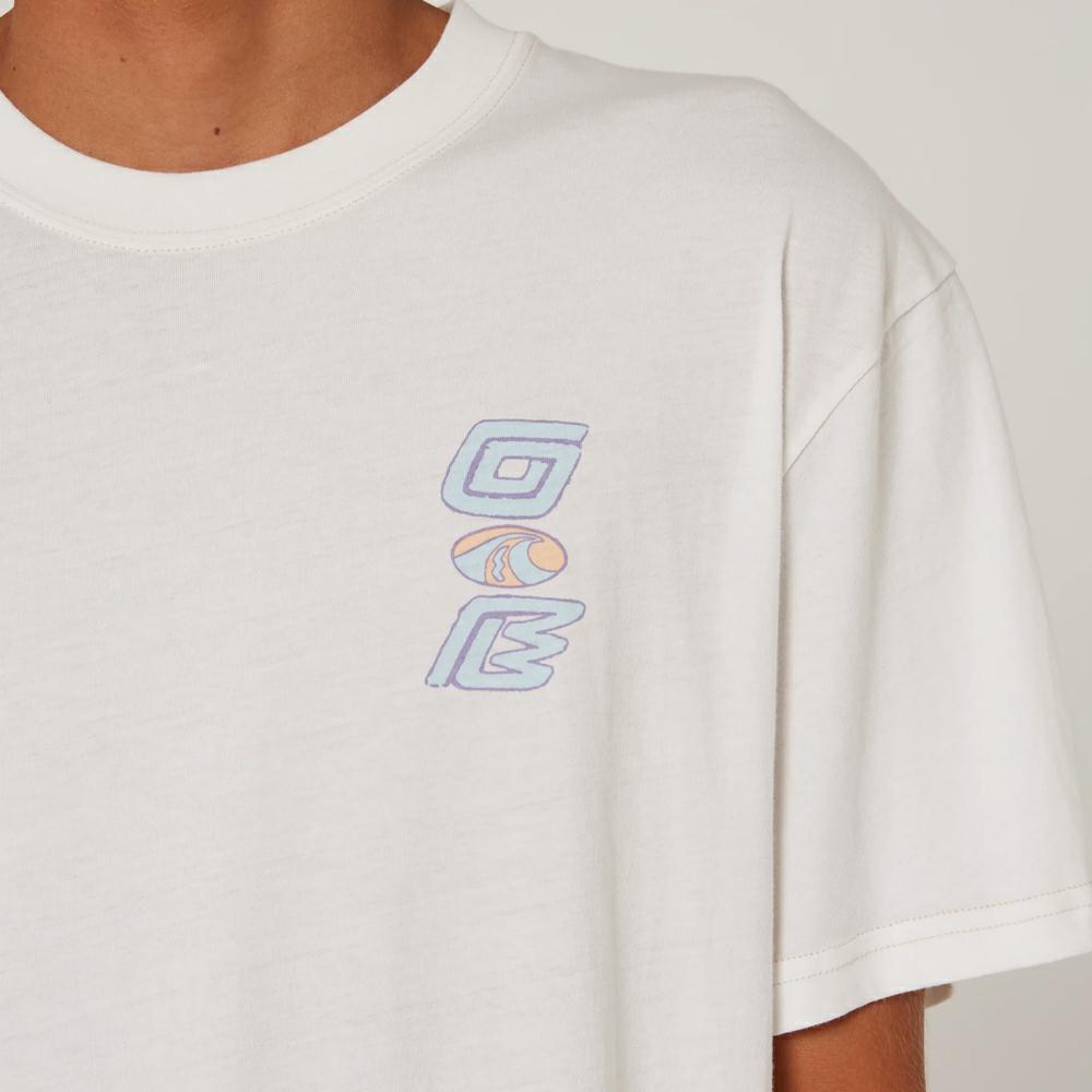 Ocean And Earth Washed Crazy Wave Tee Vintage White. Ocean And Earth Tees in Mens Tees & Mens T-shirts & Singlets. Code: CMTS05125