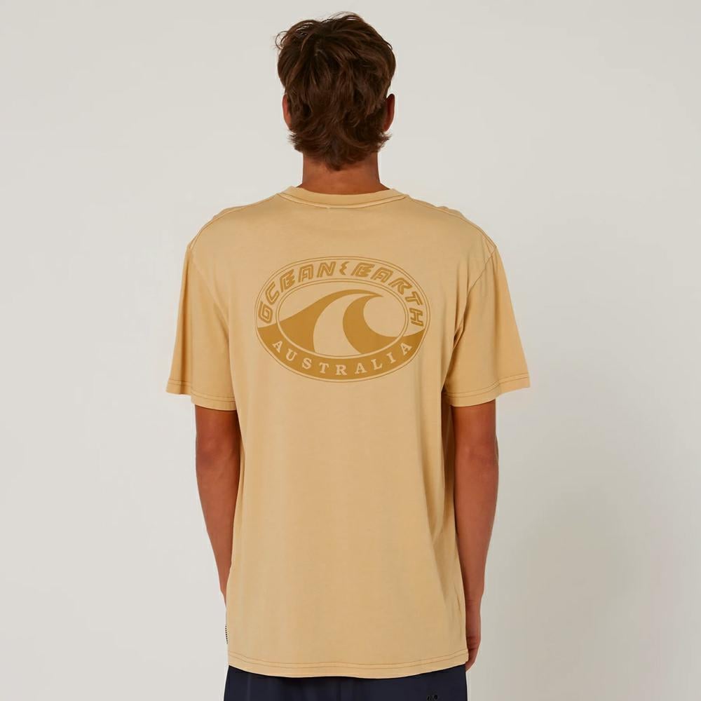 Ocean And Earth Bm Wave Heritage Tee Beige. Ocean And Earth Tees in Mens Tees & Mens T-shirts & Singlets. Code: COTS04125