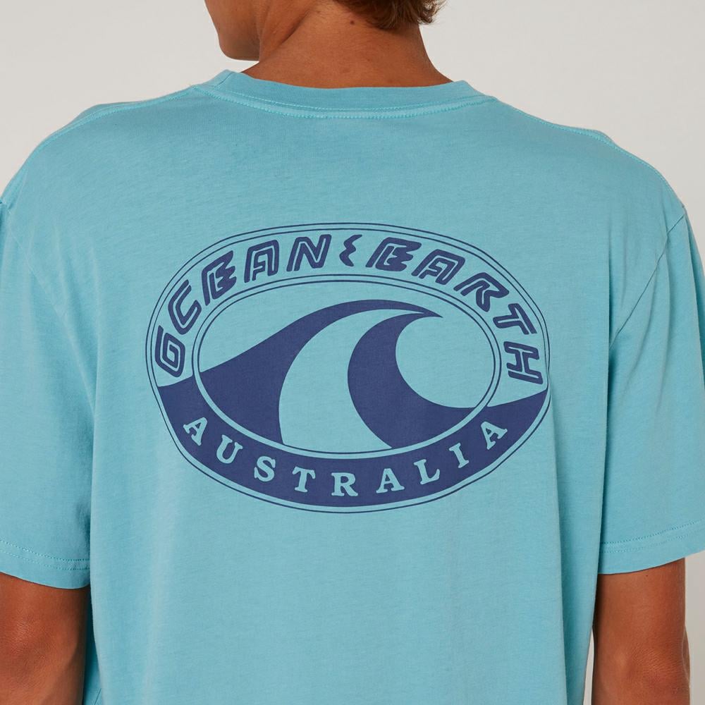 Ocean And Earth Bm Wave Heritage Tee Ocean Blue. Ocean And Earth Tees in Mens Tees & Mens T-shirts & Singlets. Code: COTS04125