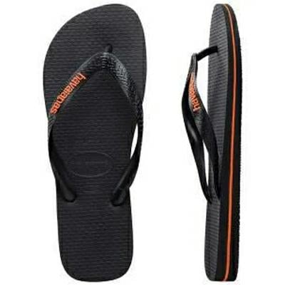 Havaianas Rubber Logo Thongs Black/orange. Havaianas Thongs in Mens Thongs & Mens Footwear. Code: HL7OLD