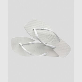 Havaianas Slim Square Solid White Solid White. Havaianas Thongs in Womens Thongs & Womens Footwear. Code: HSSB0001F