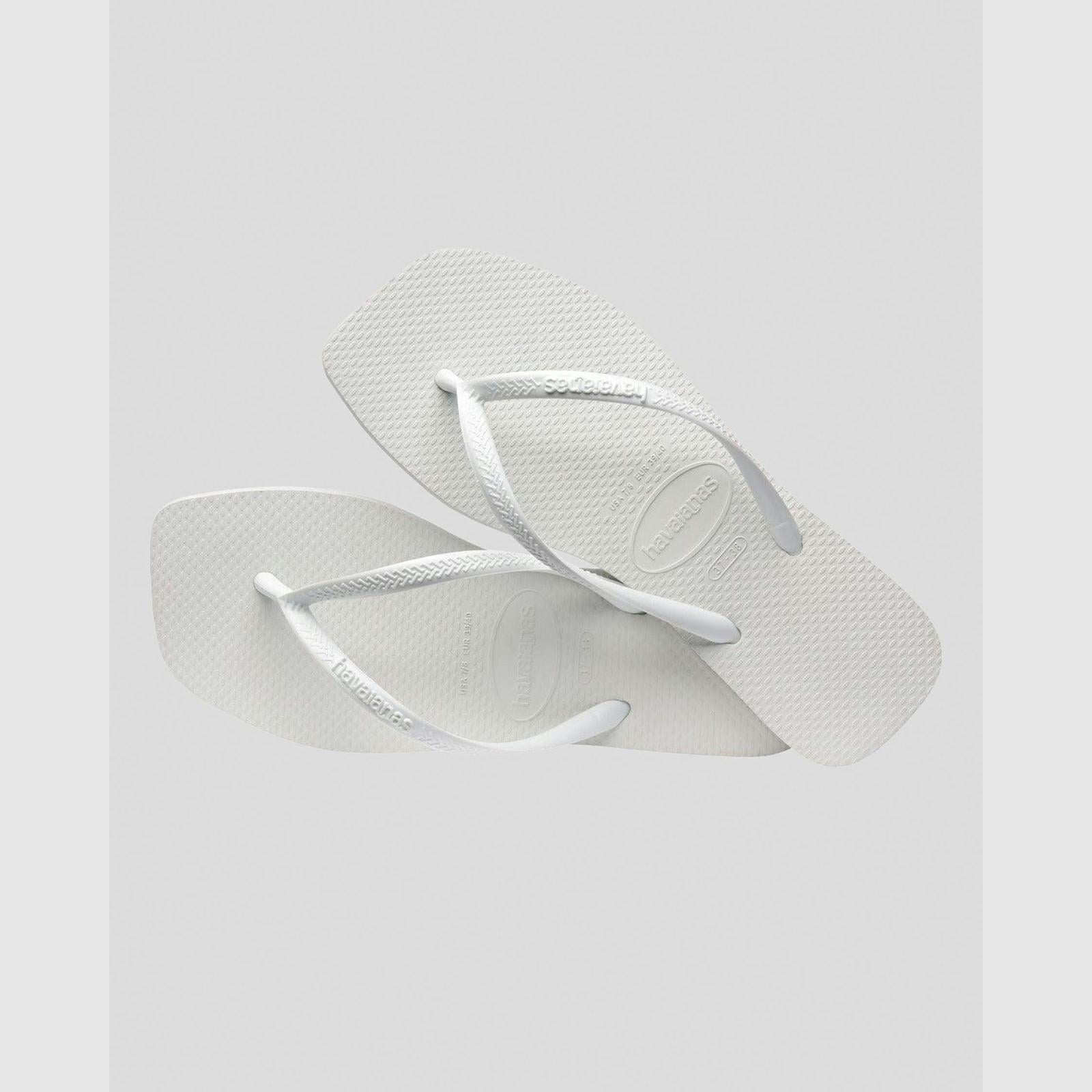 Havaianas Slim Square Solid White Solid White. Havaianas Thongs in Womens Thongs & Womens Footwear. Code: HSSB0001F