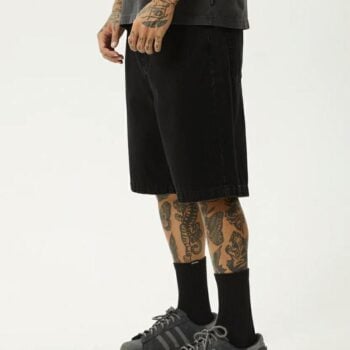 Afends Lil C Denim Baggy Shorts Wash Black. Afends Walkshorts - Fitted Waist in Mens Walkshorts - Fitted Waist & Mens Shorts. Code: M230314