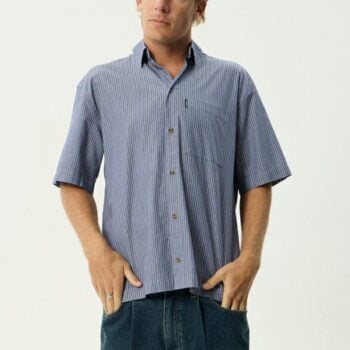Afends Shipwreck Stripe Ss Shirt Marlin. Afends Shirts - Short Sleeve in Mens Shirts - Short Sleeve & Mens Shirts. Code: M240204