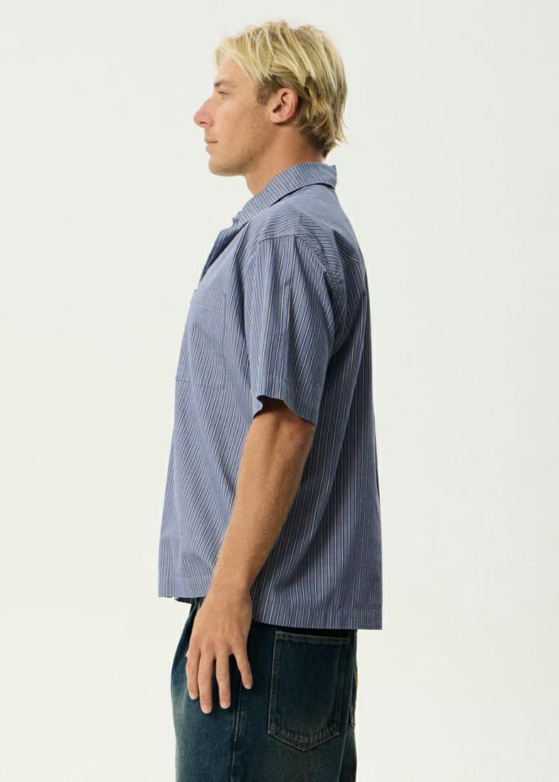 Afends Shipwreck Stripe Ss Shirt Marlin. Afends Shirts - Short Sleeve in Mens Shirts - Short Sleeve & Mens Shirts. Code: M240204