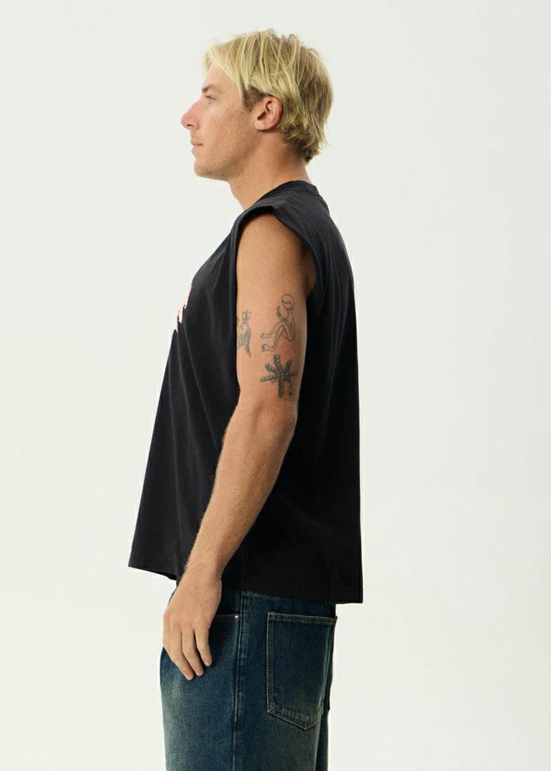 Afends Flame On Sleevless Tee Bl Stone Black. Afends Singlets & Tanks in Mens Singlets & Tanks & Mens T-shirts & Singlets. Code: M254082