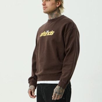Afends Angel Boy Crew Neck Coffee. Afends Sweats in Mens Sweats & Mens Jackets, Jumpers & Knits. Code: M261501
