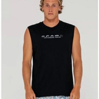Rusty Lot And Tabouli Muscle Black. Rusty Singlets & Tanks in Mens Singlets & Tanks & Mens T-shirts & Singlets. Code: MSM0309