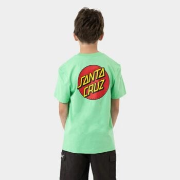 Santa Cruz Skateboards Classic Dot Chest Tee Light Green. Santa Cruz Skateboards Tees in Boys Tees & Boys T-shirts & Singlets. Code: SB123-SS02