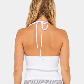Rusty Emma Cut Out Skimmer Tank White. Rusty Singlets & Tanks in Womens Singlets & Tanks & Womens T-shirts & Singlets. Code: TSL0642