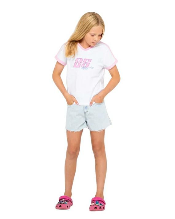 Rusty Le Baby Tee Girls White. Rusty Tees in Girls Tees & Girls T-shirts & Singlets. Code: TTG0087