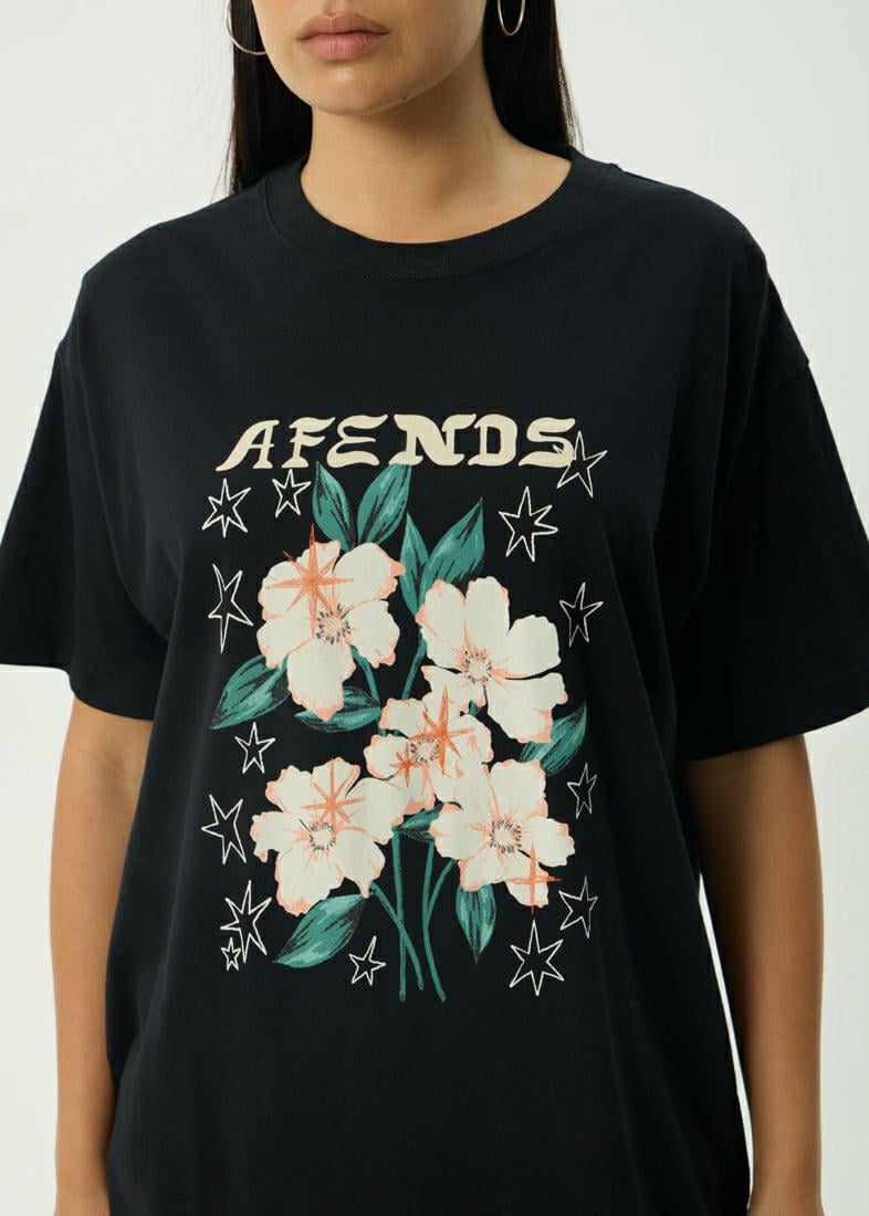 Afends Anouk Oversized Tee Black. Afends Tees in Womens Tees & Womens T-shirts & Singlets. Code: W254011