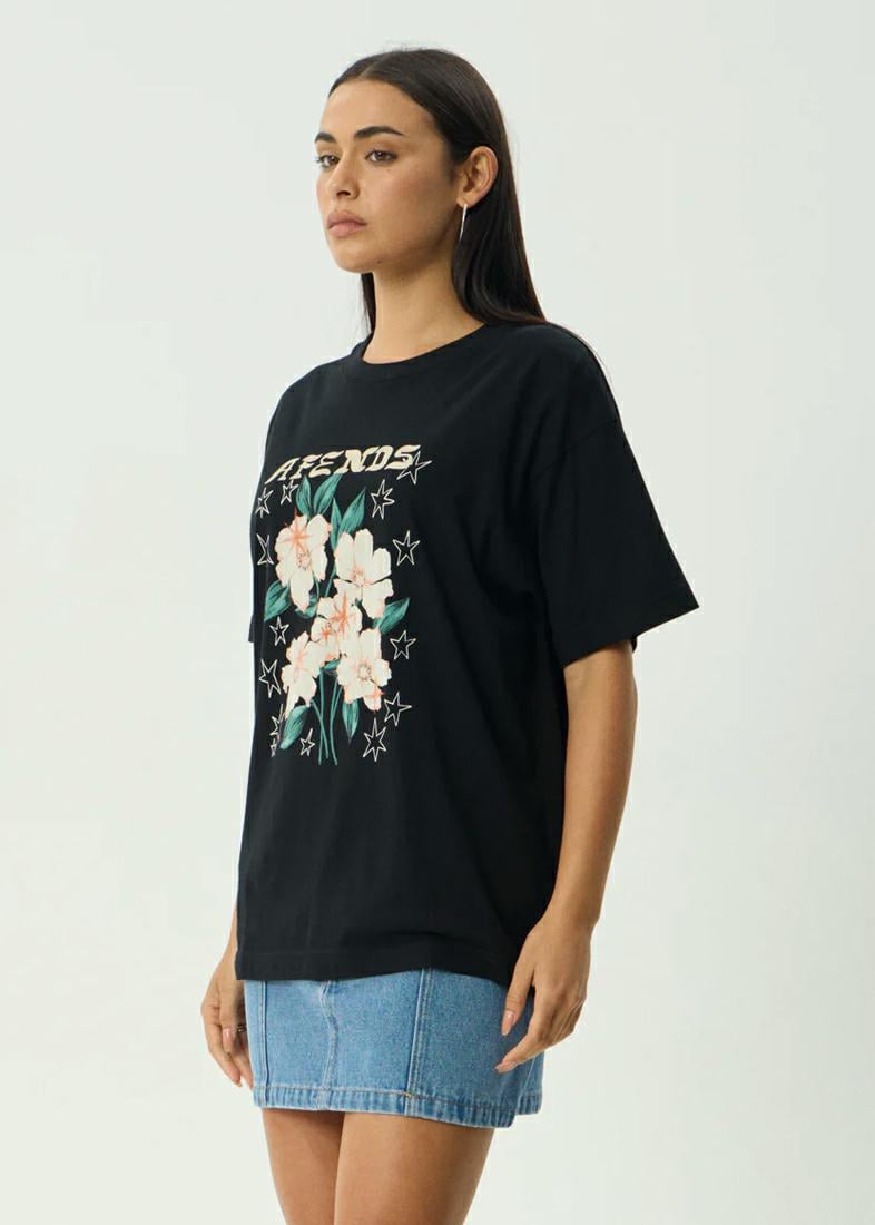 Afends Anouk Oversized Tee Black. Afends Tees in Womens Tees & Womens T-shirts & Singlets. Code: W254011