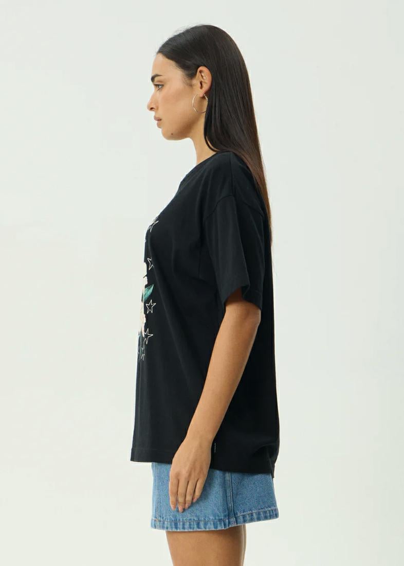 Afends Anouk Oversized Tee Black. Afends Tees in Womens Tees & Womens T-shirts & Singlets. Code: W254011