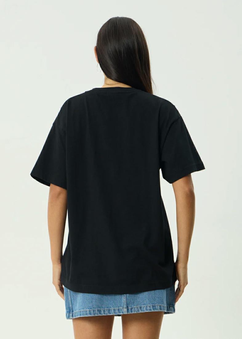 Afends Anouk Oversized Tee Black. Afends Tees in Womens Tees & Womens T-shirts & Singlets. Code: W254011