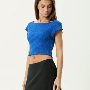 Afends Marina Seersucker Top Marina. Afends Tees in Womens Tees & Womens T-shirts & Singlets. Code: W254111