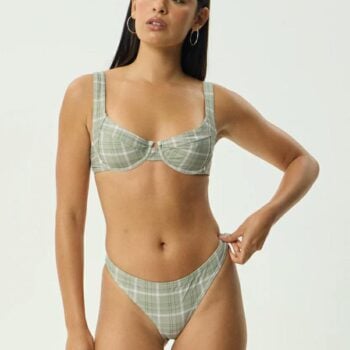 Afends Scout Bikini Bottom Olive Olive Check. Afends Swimwear - Separates in Womens Swimwear - Separates & Womens Swimwear. Code: W254707