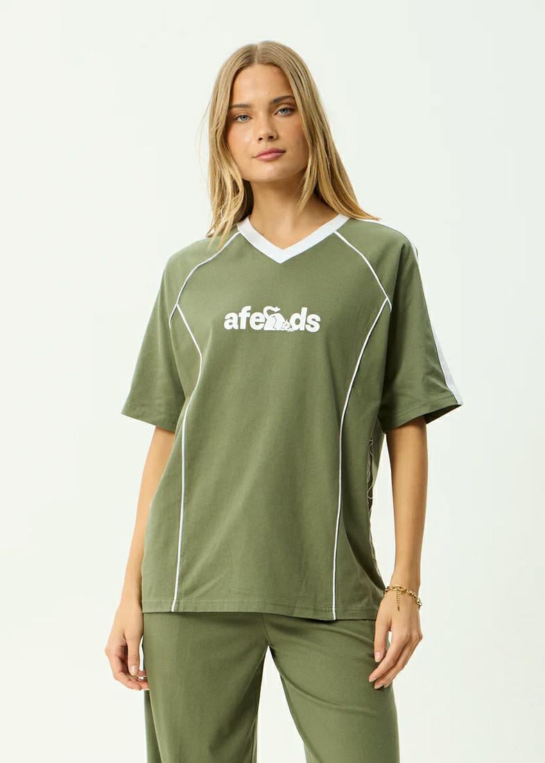 Afends Dirts Oversize Tee Deep Olive. Afends Tees in Womens Tees & Womens T-shirts & Singlets. Code: W261007