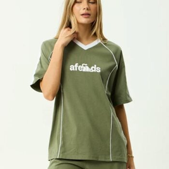 Afends Dirts Oversize Tee Deep Olive. Afends Tees in Womens Tees & Womens T-shirts & Singlets. Code: W261007