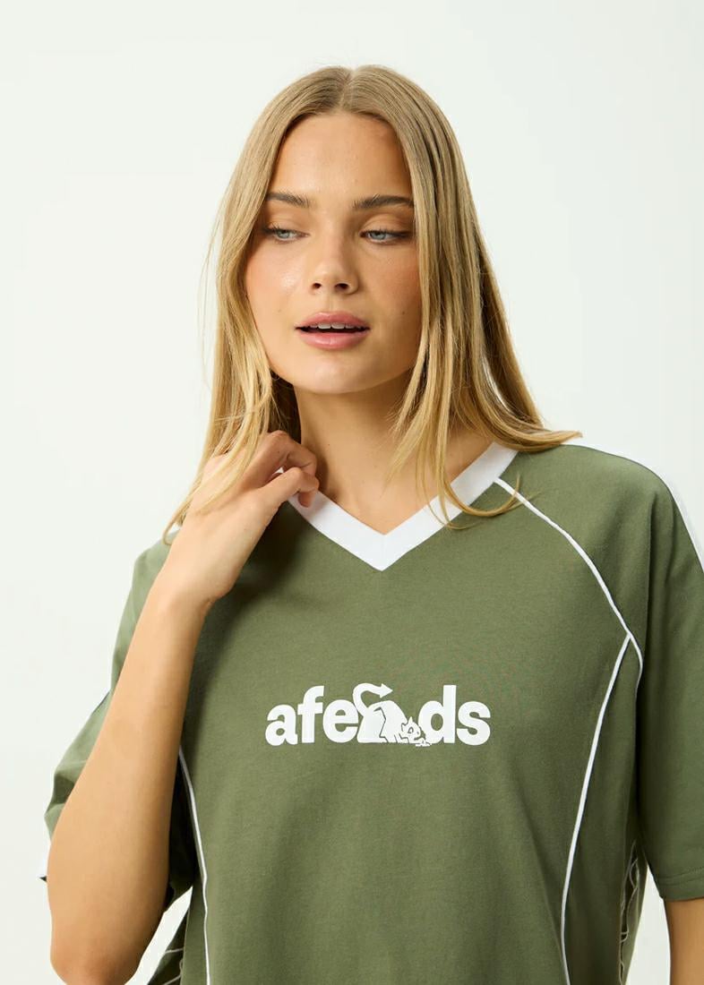 Afends Dirts Oversize Tee Deep Olive. Afends Tees in Womens Tees & Womens T-shirts & Singlets. Code: W261007
