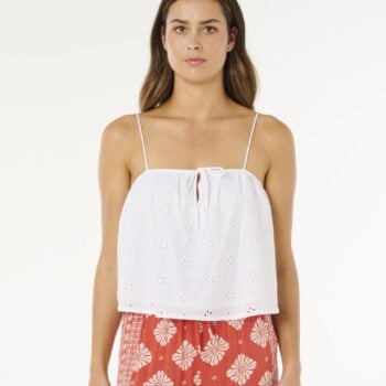 Rip Curl Oasis Broderie Top White. Rip Curl Shirts - Short Sleeve in Womens Shirts - Short Sleeve & Womens Shirts. Code: 06VWSH