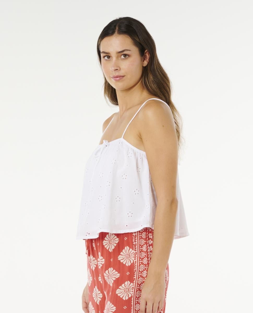 Rip Curl Oasis Broderie Top White. Rip Curl Shirts - Short Sleeve in Womens Shirts - Short Sleeve & Womens Shirts. Code: 06VWSH