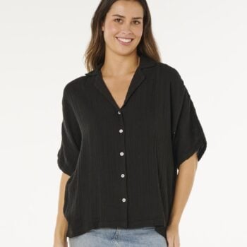 Rip Curl Premium Surf S/s Shirt Black. Rip Curl Shirts - Short Sleeve in Womens Shirts - Short Sleeve & Womens Shirts. Code: 073WSH