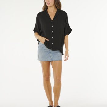 Rip Curl Premium Surf S/s Shirt Black. Rip Curl Shirts - Short Sleeve in Womens Shirts - Short Sleeve & Womens Shirts. Code: 073WSH