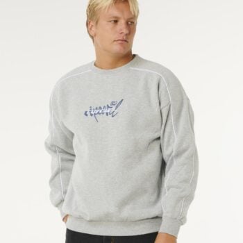 Rip Curl Inner Visions Pipe Crew Grey Marle. Rip Curl Sweats in Mens Sweats & Mens Jackets, Jumpers & Knits. Code: 0ANMFL
