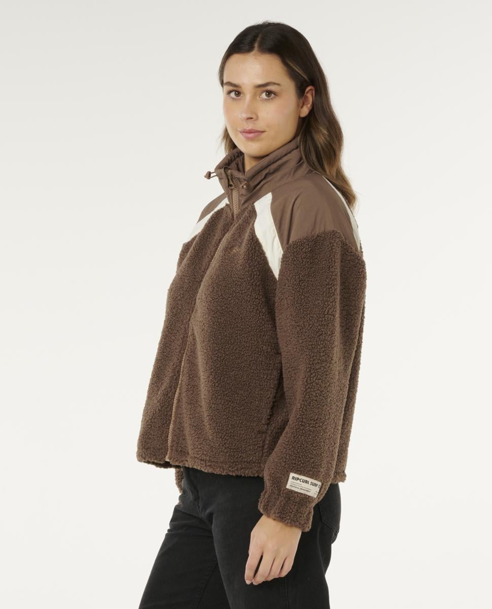 Rip Curl Anti-series Polar Fleece Brown. Rip Curl Sweats in Womens Sweats & Womens Jackets, Jumpers & Knits. Code: 0C1WFL