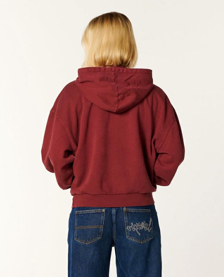 Rip Curl Distressed Logo Hood Dark Plum. Rip Curl Hoodies in Womens Hoodies & Womens Jackets, Jumpers & Knits. Code: 0FJWFL