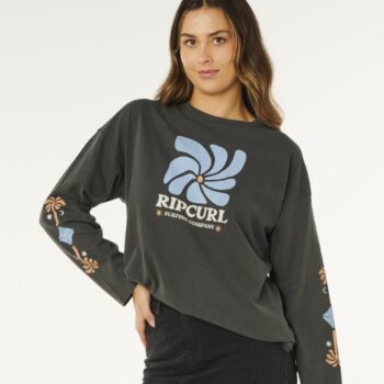 Rip Curl Pacific Coast Heritage Ls Washed Black. Rip Curl Tees - Long Sleeve in Womens Tees - Long Sleeve & Womens T-shirts & Singlets. Code: 0M8WTE