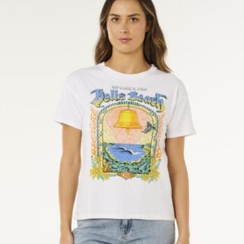 Rip Curl Bells Merch Tee White. Rip Curl Tees in Womens Tees & Womens T-shirts & Singlets. Code: 0MUWTE