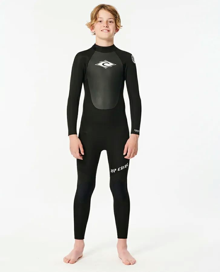 Rip Curl Kids Omega 4/3 Back Zip Wetsuit Steamer Black. Rip Curl Steamers in Boys Steamers & Boys Wetsuits. Code: 13OBFS