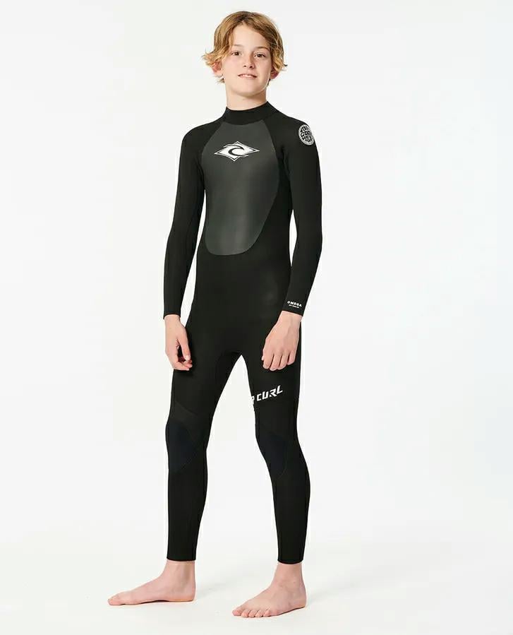 Rip Curl Kids Omega 4/3 Back Zip Wetsuit Steamer Black. Rip Curl Steamers in Boys Steamers & Boys Wetsuits. Code: 13OBFS