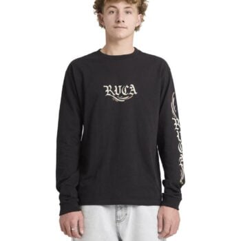 Rvca Retract Ls Black. Rvca Tees - Long Sleeve in Mens Tees - Long Sleeve & Mens T-shirts & Singlets. Code: 23A361602