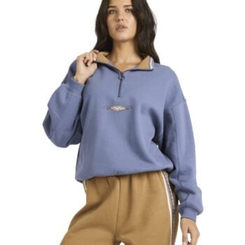 Billabong Wave Break Half Zip Crew Stone Blue. Billabong Sweats in Womens Sweats & Womens Jackets, Jumpers & Knits. Code: 24B411671